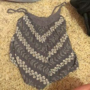 American eagle outfitters grey and white in good condition cami size xs